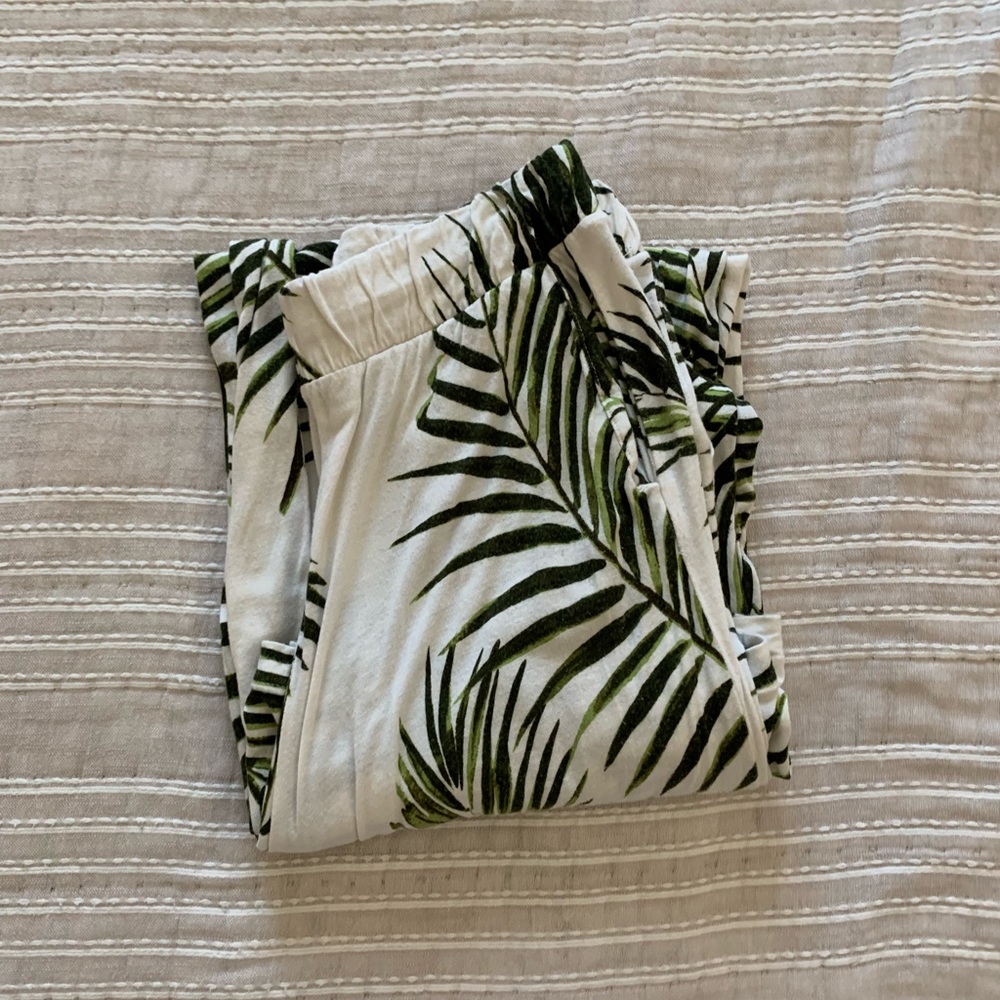 H&M palm leaf pants